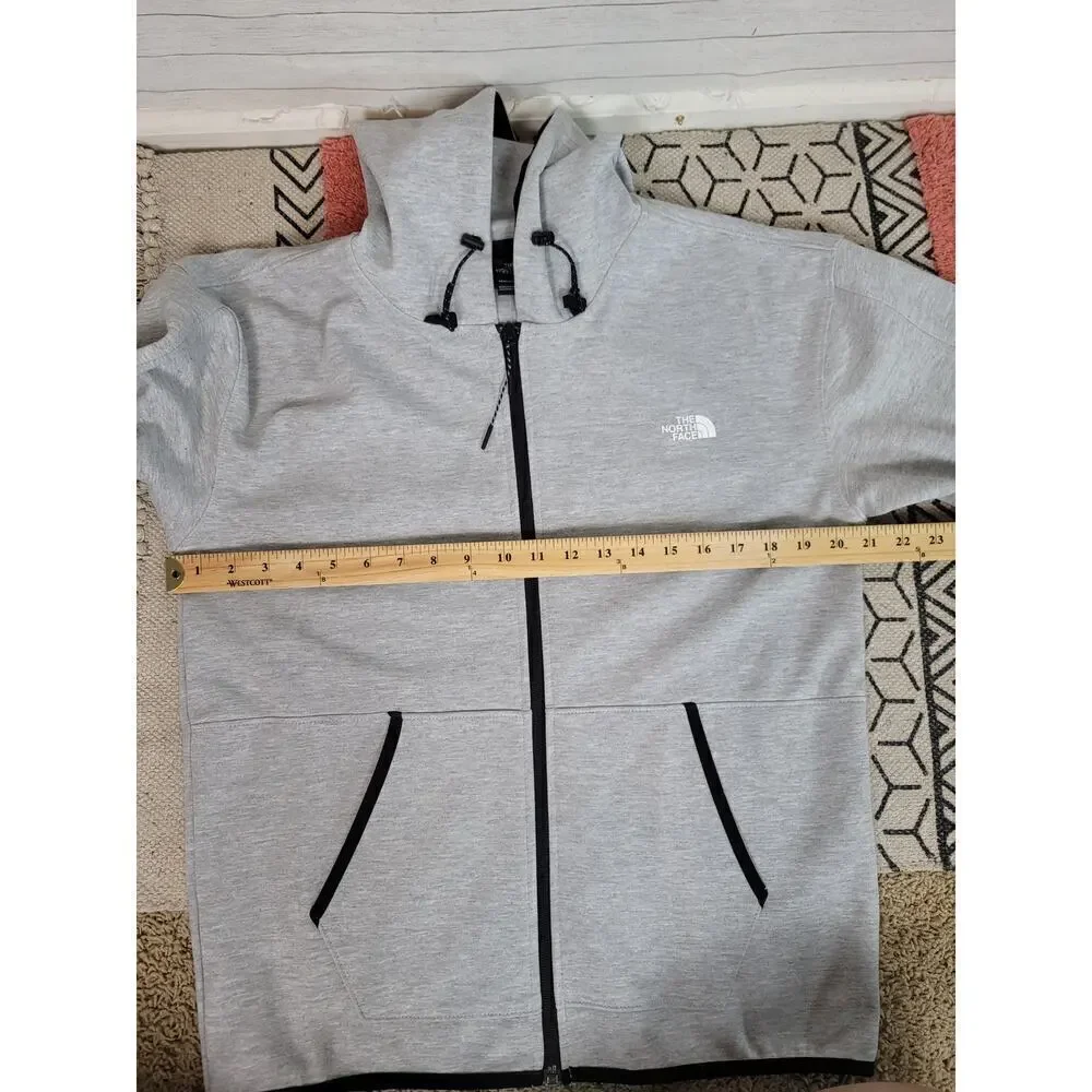 The North Face Tech Full Zip Hoodie in TNF GRAY, sz Small